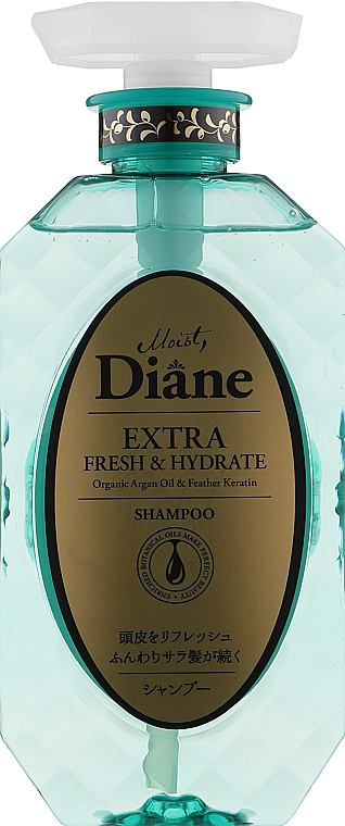 Шампунь кератиновий для волосся "Свіжість" - Moist Diane Perfect Beauty Extra Fresh & Hydrate Shampoo — фото N1