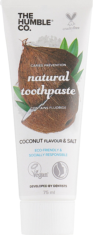 РАСПРОДАЖА!Натуральная зубная паста "Кокос" - The Humble Co. Natural Toothpaste Coconut & Salt