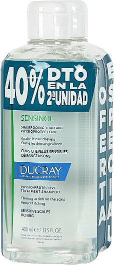 Набор - Ducray Sensinol Protective Shampoo (shmp/2x400ml) — фото N1