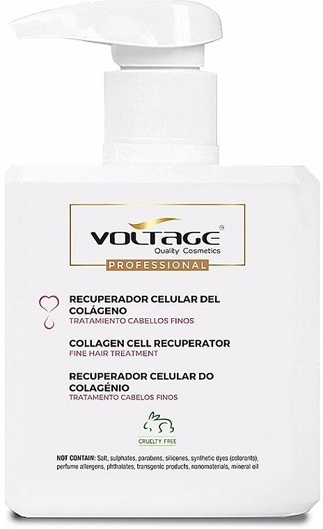 Кондиционер для волос коллагеном - Voltage Collagen Cell Recuperator Fine Hair Treatment — фото N1
