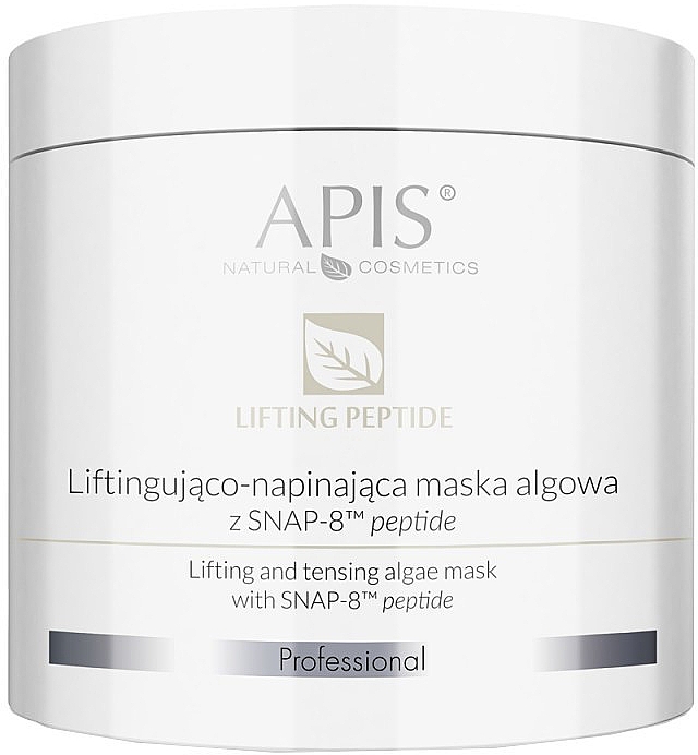 Подтягивающая маска для лица из водорослей с пептидом - APIS Professional Lifting Peptide Lifting And Tensing Algae Mask With SNAP-8 Peptide — фото N1