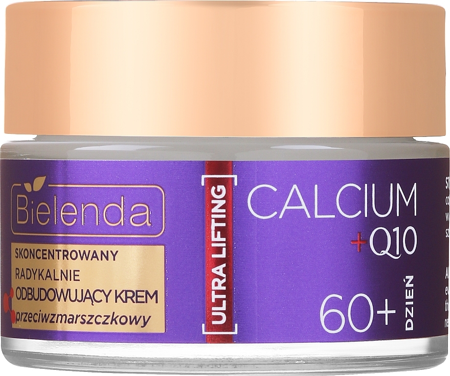 Радикально восстанавливающий крем против морщин 60+ - Bielenda Calcium + Q10 — фото N1
