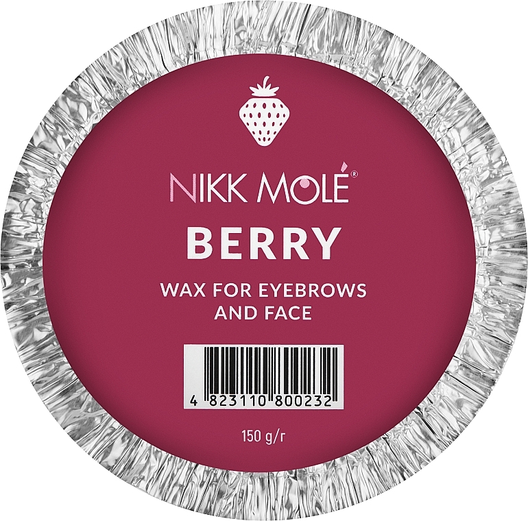 Віск для брів і обличчя "Ягідний" - Nikk Mole Wax For Eyebrow And Face Berry