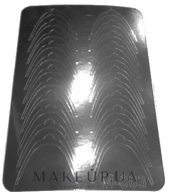 Металлизированные наклейки дизайнерские, серебро - Canni — фото M-003