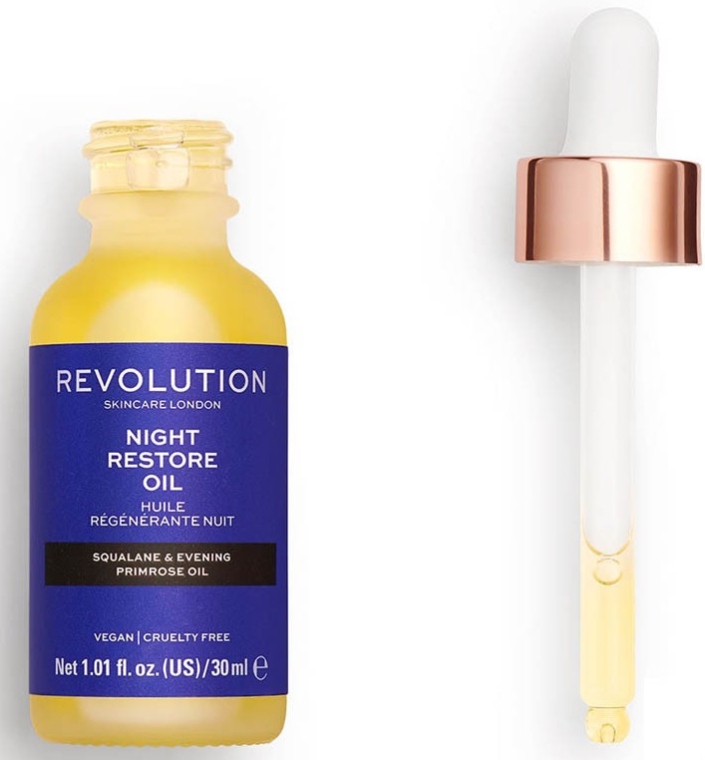 Масло придающее сияние - Makeup Revolution Skincare Night Restore Oil — фото N2