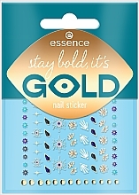 Парфумерія, косметика Наклейки для нігтів, 88 шт. - Essence Stay Bold, It's Gold Nail Sticker
