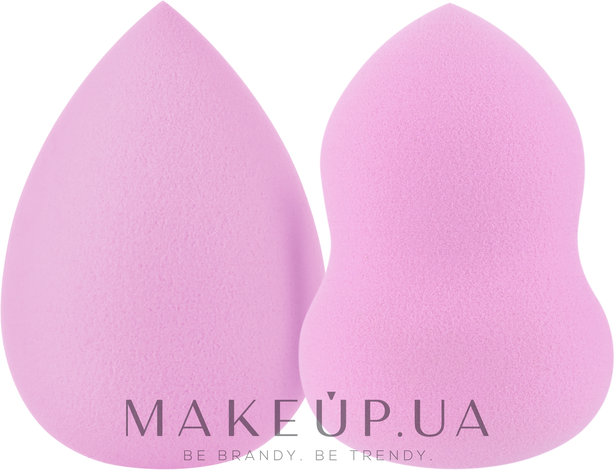 Набор спонжей для макияжа "Груша + капля" PF-71, розовый - Puffic Fashion — фото 2шт