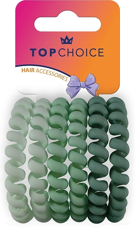 Резинка для волосся, 20025, 6 шт. - Top Choice Hair Accessories — фото N1