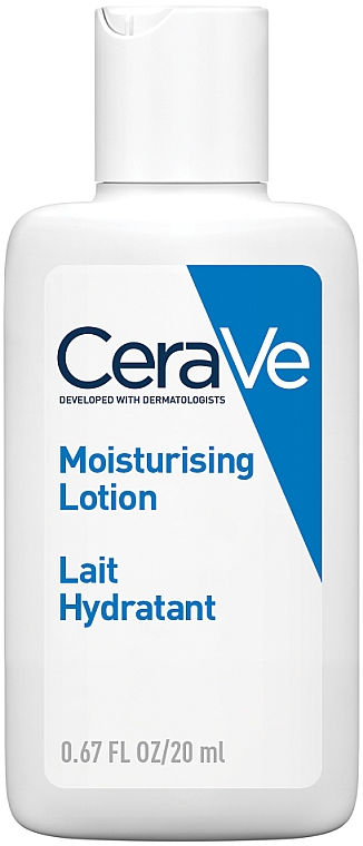 ПОДАРУНОК! Зволожувальне молочко для сухої та дуже сухої шкіри обличчя та тіла - CeraVe Moisturising Lotion — фото N1