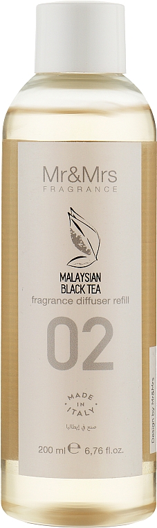Наповнювач для аромадифузора "Малазійський чорний чай" - Mr&Mrs Malaysian Black Tea Fragrance Refill — фото N1