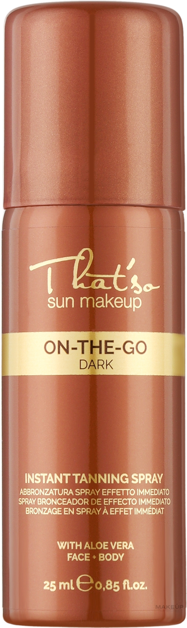 Спрей-автозасмага для тіла - That’So On The Go Dark Spray Dark (міні) — фото 25ml