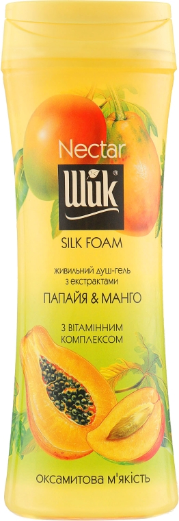 Живильний душ-гель "Папая і манго" - Шик Nectar Silk Foam