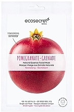 Парфумерія, косметика Відновлювальна маска для обличчя "Гранат" - Eco Secret Pomegranate Natural Essence Facial Mask