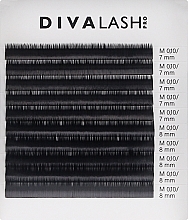 Ресницы для наращивания M 0.10 (7-8 мм), 10 линий - Divalashpro — фото N1