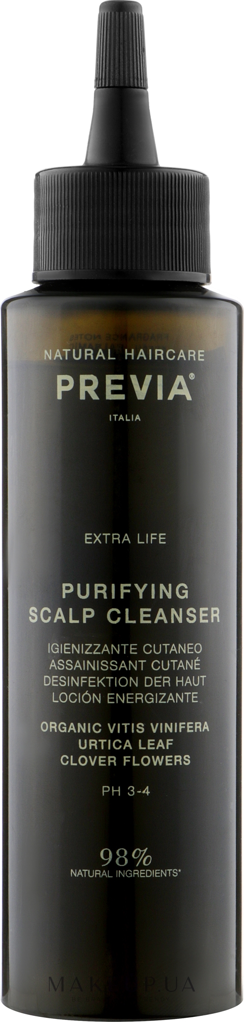 Очищающий лосьон для кожи головы - Previa Vitis Vinifera Purifying Scalp Cleanser Lotion — фото 100ml