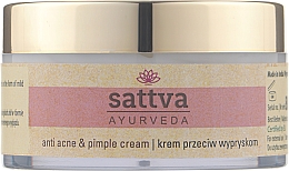 Духи, Парфюмерия, косметика Крем для лица "Анти-акне" - Sattva Ayurveda Anti-Acne Face Cream