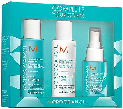 Набір - Moroccanoil Travel Kit Color Complete (shm/70ml + cond/70ml + spray/50ml) — фото N1