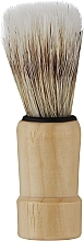 Парфумерія, косметика Помазок для гоління CS-167, 48 мм, світлий ворс/ручка дерев'яна - Cosmo Shop