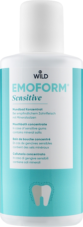 Ополаскиватель для полости рта с минеральными солями и фторидом, концентрат - Dr. Wild Emoform Sensitive Mouthbath Concentrate