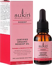 Натуральное масло шиповника - Sukin Organic Rose Hip Oil — фото N1