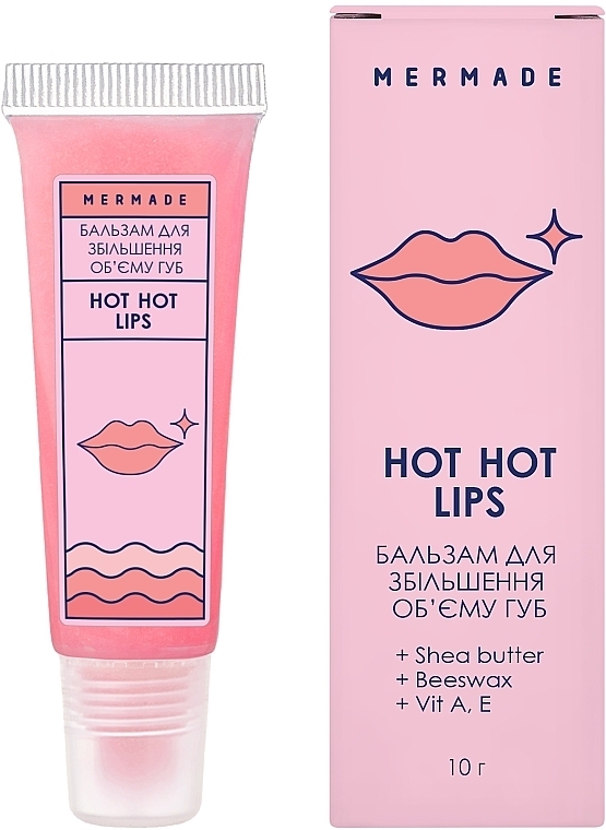 Бальзам для увеличения объема губ - Mermade Hot Hot Lips — фото N1