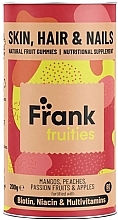 Парфумерія, косметика Харчова добавка для шкіри, волосся та нігтів - Frank Fruities Skin Hair And Nails Natural Fruit Gummies