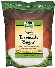 Парфумерія, косметика Харчова добавка "Тростинний цукор Турбінадо" - Now Foods Real Food Turbinado Sugar Organic