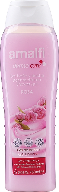 Гель для душу і ванни "Ніжна троянда" - Amalfi Shower Gel — фото N1