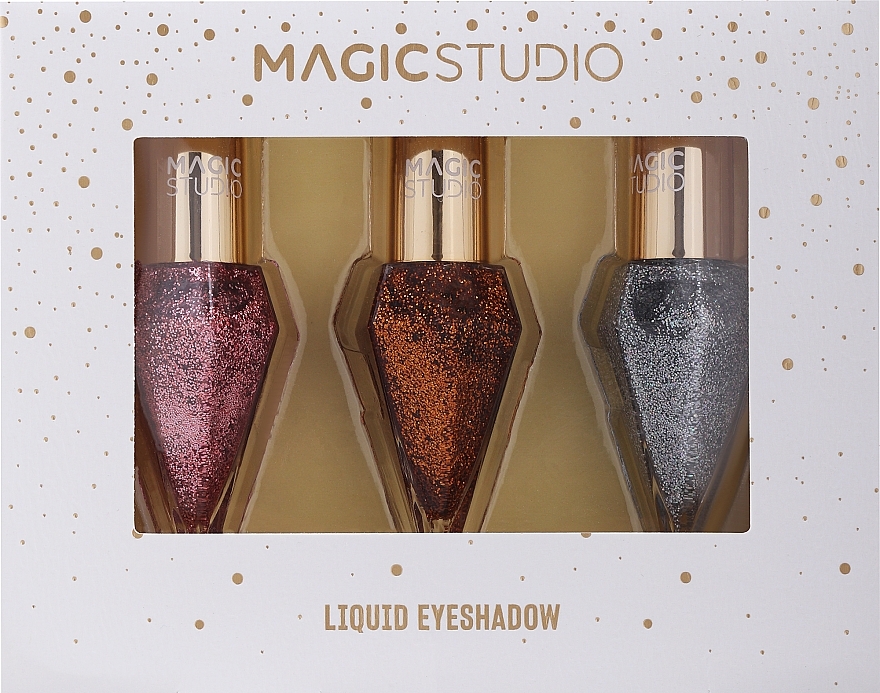 Набір рідких тіней для повік з блискітками - Magic Studio Liquid Eyeshadow — фото N2