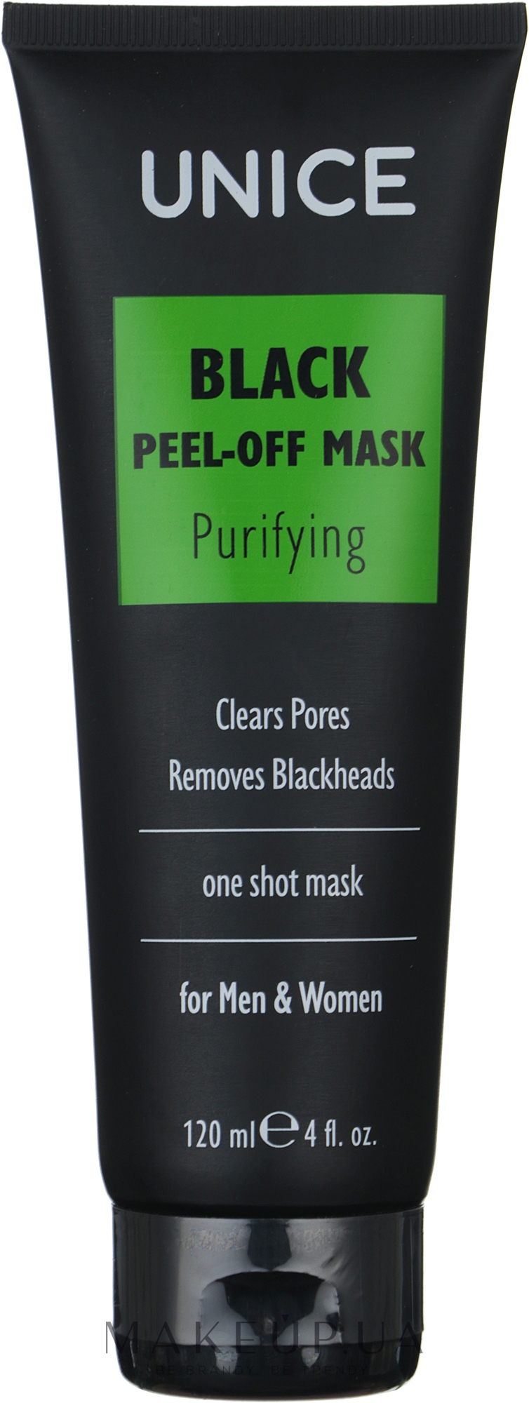 Черная маска-пленка - Unice Black Peel-Off Mask — фото 120ml