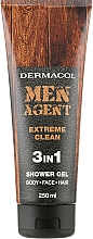 Парфумерія, косметика Гель для душу - Dermacol Men Agent Extreme Clean 3In1 Shower Gel