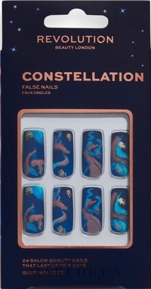 Набір накладних нігтів - Makeup Revolution Flawless False Nails Constellation — фото 24шт