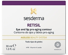 Крем для шкіри навколо очей і губ - SesDerma Laboratories Retisil Eye And Lip Cream — фото N3