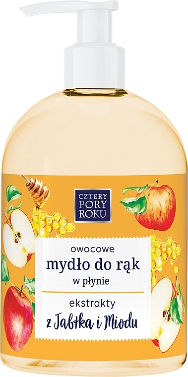 Жидкое мыло для рук "Яблоко-мед" - Cztery Pory Roku — фото N1