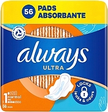 Гігієнічні прокладки, розмір 1, 56 шт. - Always Ultra Normal — фото N2