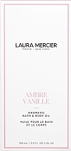 Ароматическое масло для ванны и тела "Ambre Vanille" - Laura Mercier Aromatic Bath & Body Oil — фото N2