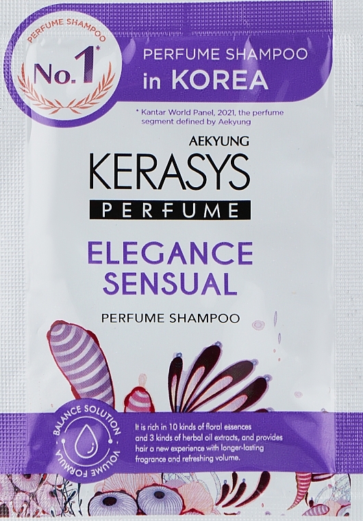 Шампунь для тонкого та ослабленого волосся - Kerasys Elegance & Sensual Perfumed Shampoo (пробник) — фото N1