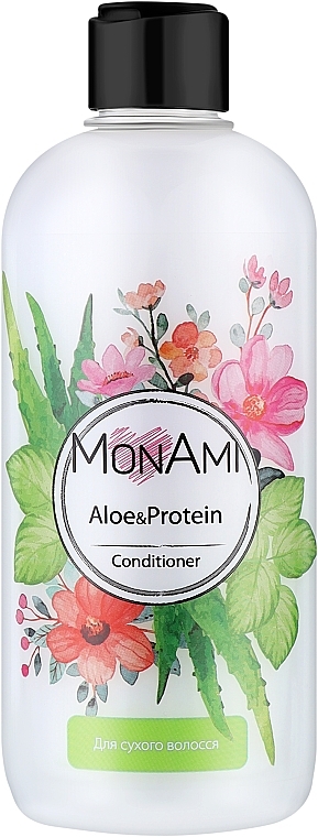 Кондиціонер для сухого волосся - MonAmi Aloe & Protein Conditioner — фото N1