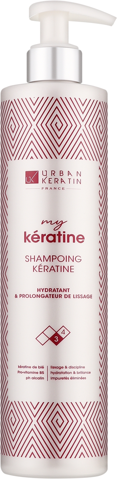 Шампунь кератиновый для волос - Urban Keratin My Keratine Shampoo — фото 400ml