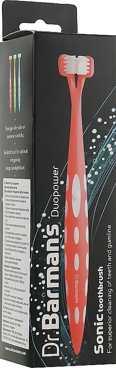 Звуковая зубная щетка, оранжевая - Dr. Barman's Duopower — фото N2