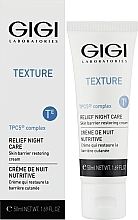 Живильний нічний крем для обличчя - Gigi Texture Relief Night Care — фото N2