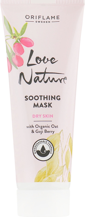 Успокаивающая маска с натуральным овсом и ягодами годжи - Oriflame Love Nature Soothing Mask — фото N1