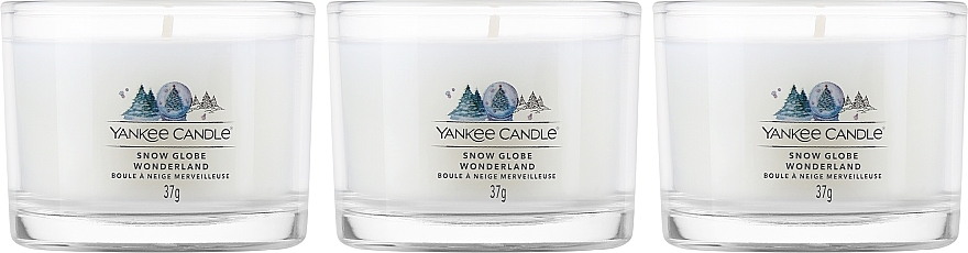 Ароматична міні-свічка у склянці - Yankee Candle Snow Globe Wonderland Filled Votive — фото N2