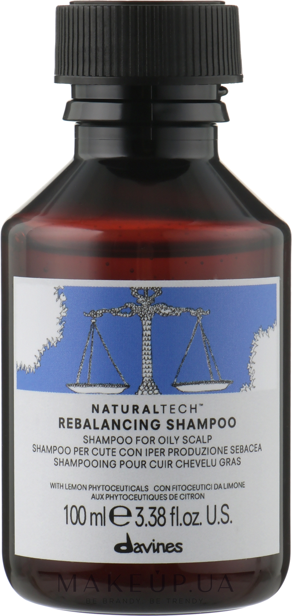 Балансуючий шампунь - Davines Rebalancing Shampoo — фото 100ml