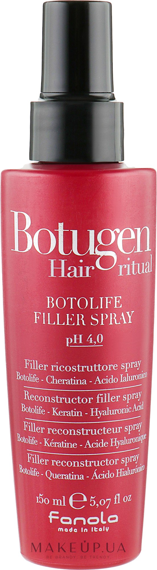 Филлер-спрей для реконструкции волос - Fanola Botugen Hair System Botolife Filler Spray — фото 150ml