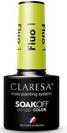 Гель-лак для нігтів - Claresa Fluo Soak Off UV/LED Color — фото N1