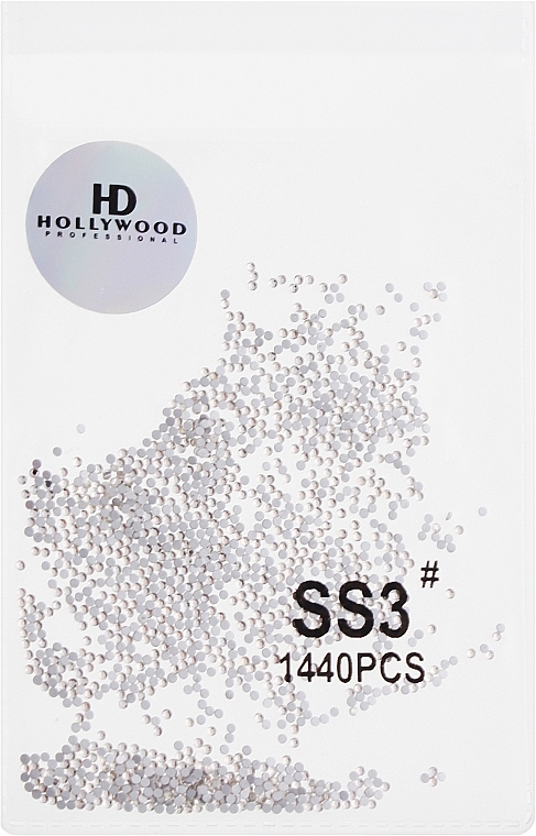Стрази скло "Crystal", срібло - HD Hollywood — фото N1