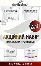 Парфумерія, косметика Набір зубних паст - Dentissimo 1+1 Bio Herbs+Gentle Care (toothpast/2x75ml)