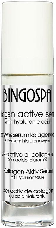 Активная сыворотка коллагена с гиалуроновой кислотой - BingoSpa Active Face Serum — фото N1