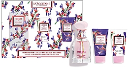 Духи, Парфюмерия, косметика L'Occitane Herbae Clary Sage - Набор (edt/50ml + sh/gel/50ml + b/milk/50ml)